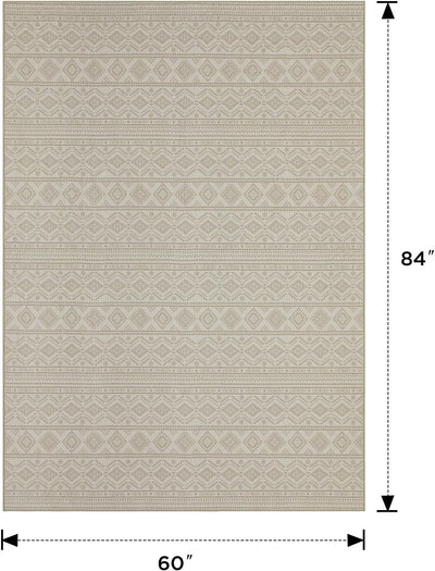 Alfombras área 5x7ft sala antideslizantes bohemias lavables