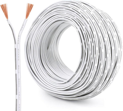 Cable puerta garaje 150pies 24AWG 2 conductores sensor blanco