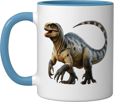 Taza Cerámica Iguanodon Azul/Blanco