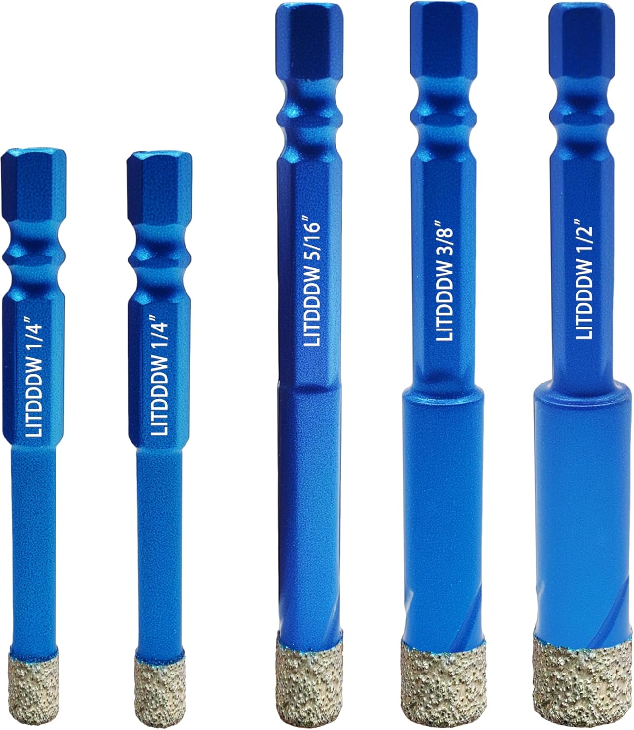 Brocas diamante seco paquete 5 para azulejos cerámica