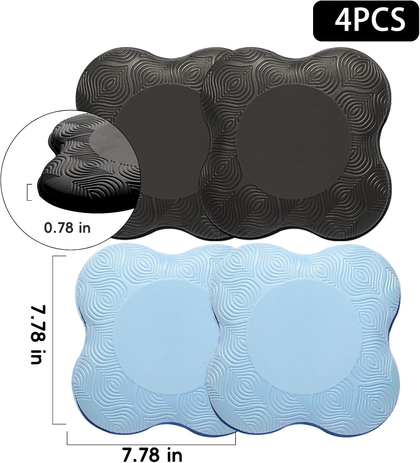2 Pzas Almohadillas Rodilla Espuma Gruesa