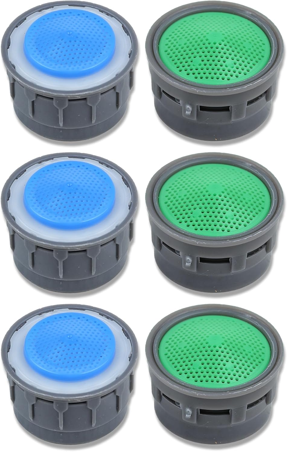 6 Aireadores Grifo Moen 1.5-2.0 GPM Azul y Verde Filtro Sedimentos