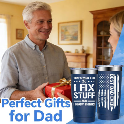 Vaso regalo para papá - Ideal para Navidad, cumpleaños y día del padre