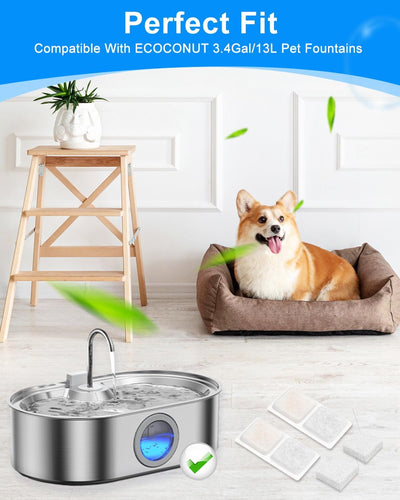 16 Filtros Agua Perros 3.4gal Carbón Activo