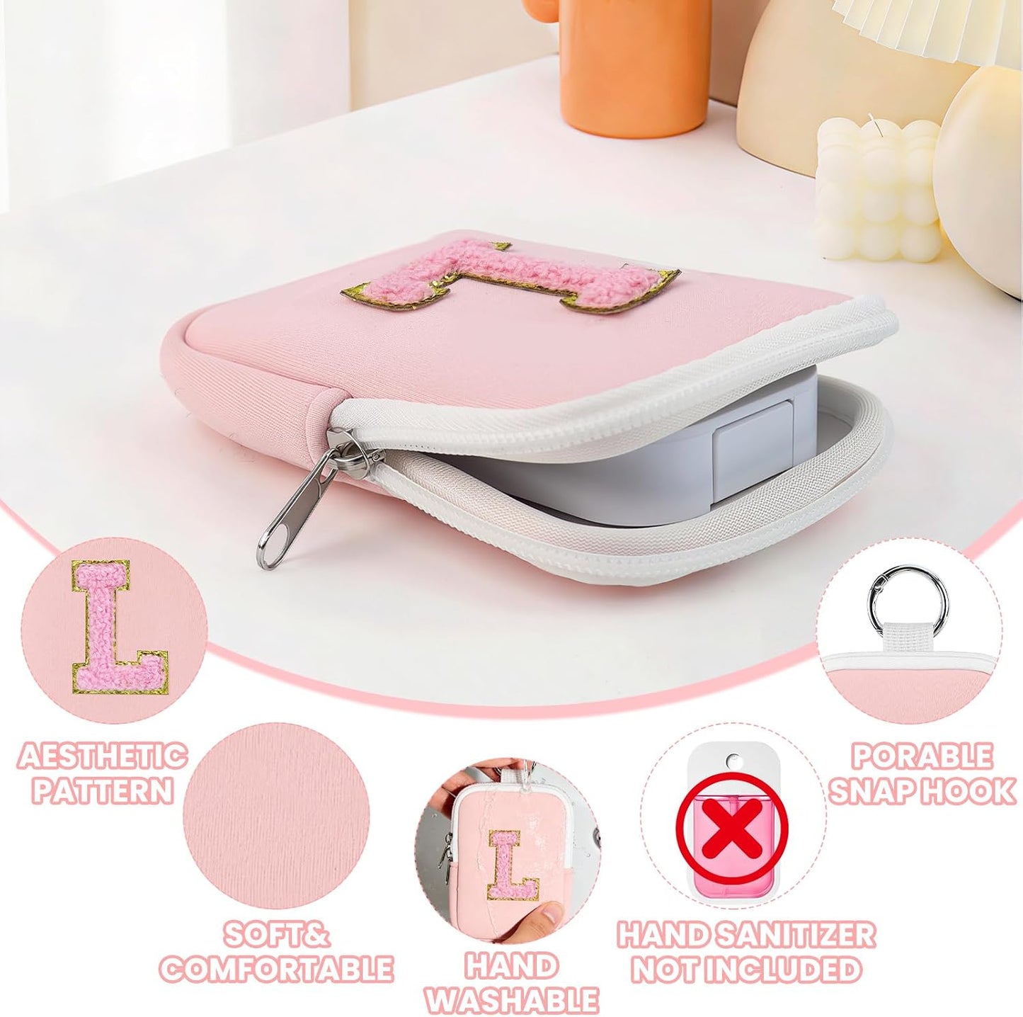 Funda con cremallera Touchland Power Mist rosa