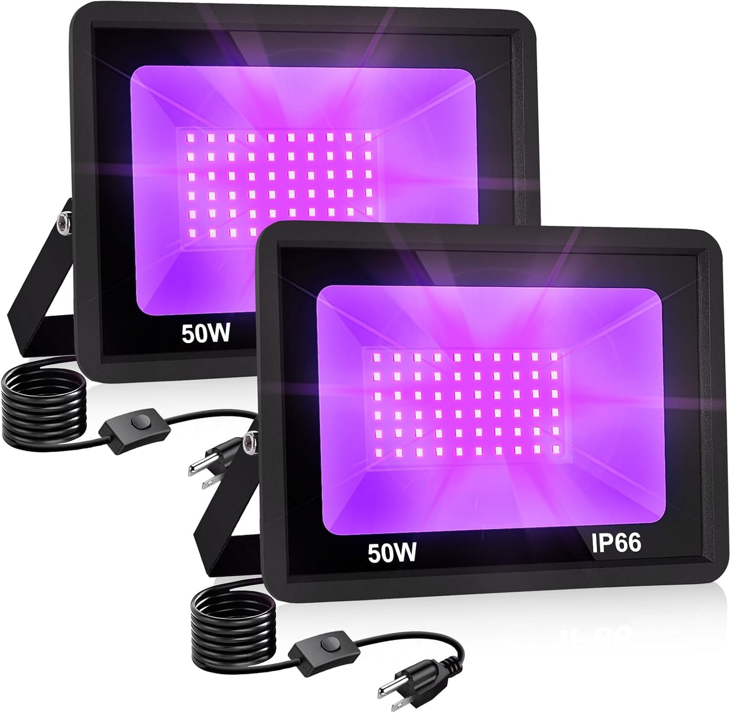 Luz LED negra 50W IP66 para fiesta y bares