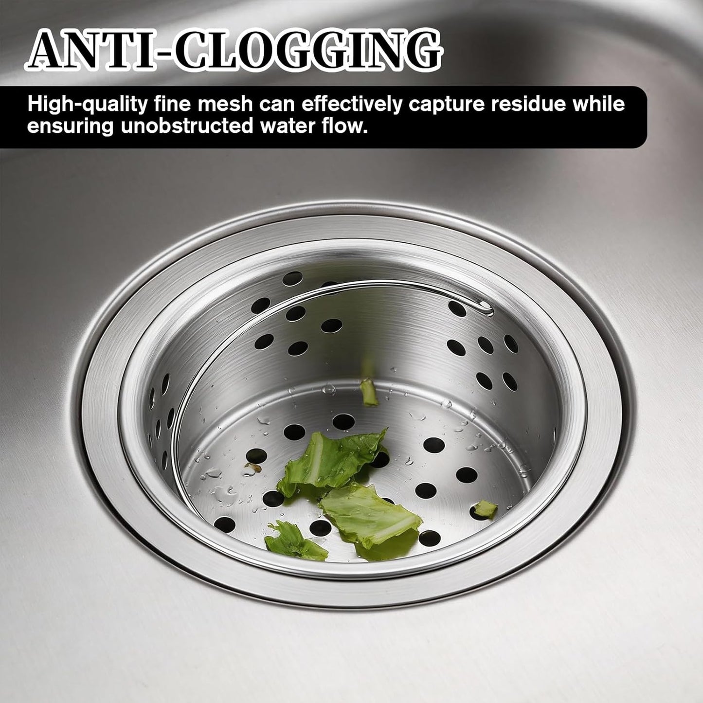 Cesta coladora acero inox asa para escurridor cocina