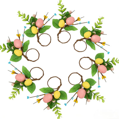Servilleteros de Pascua para reunión y decoración de mesa de cena
