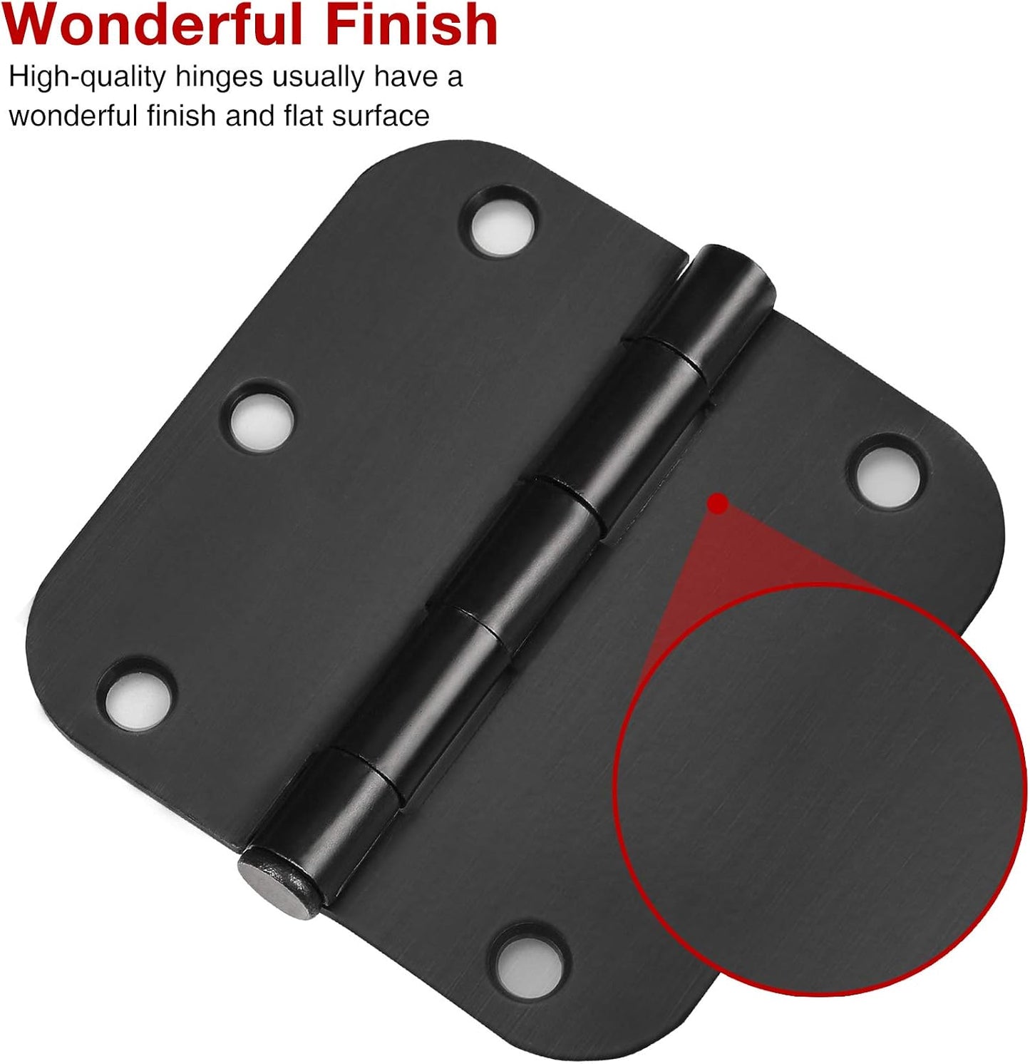 Pack 18 Bisagras Puerta Interior 3.5pulg Esquinas 5/8pulg