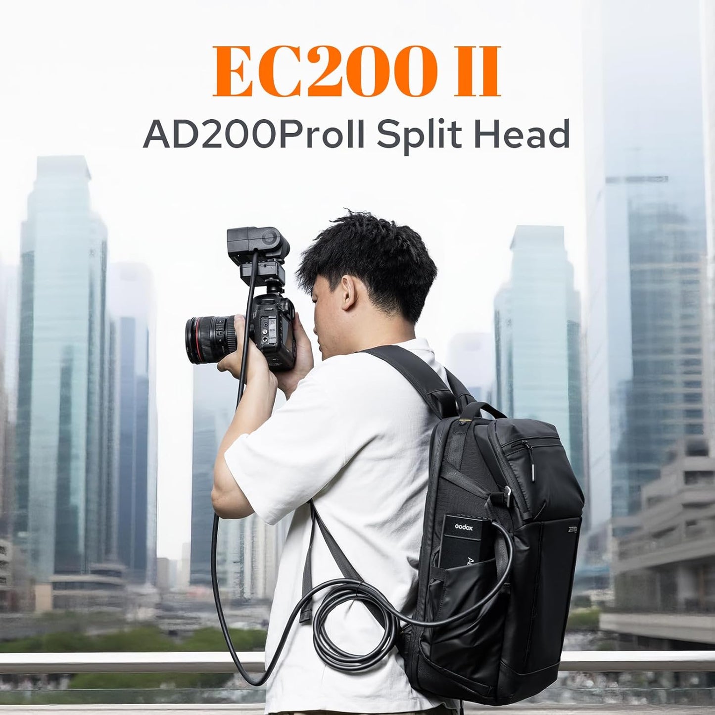 Cabezal extensión flash AD200Pro II 200W 2M