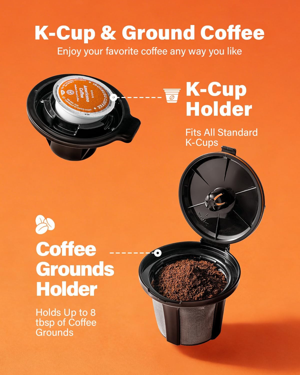 Cafetera programable de goteo SHARDOR para taza K 5 tazas
