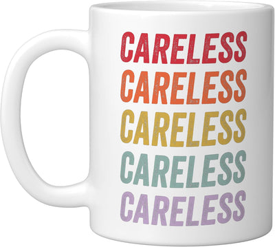 Taza Cerámica Blanca Careless