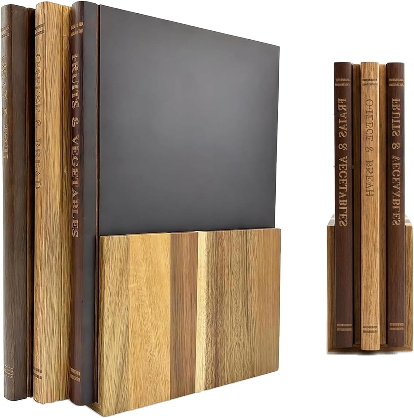 Set 3 Tablas Cortar Madera Acacia Decorativas