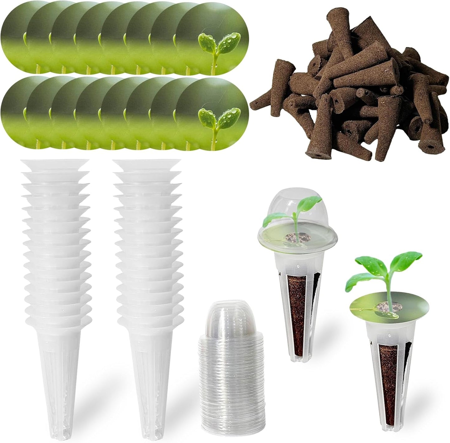 Kit Cultivo Hidropónico Cestas Vainas Accesorios