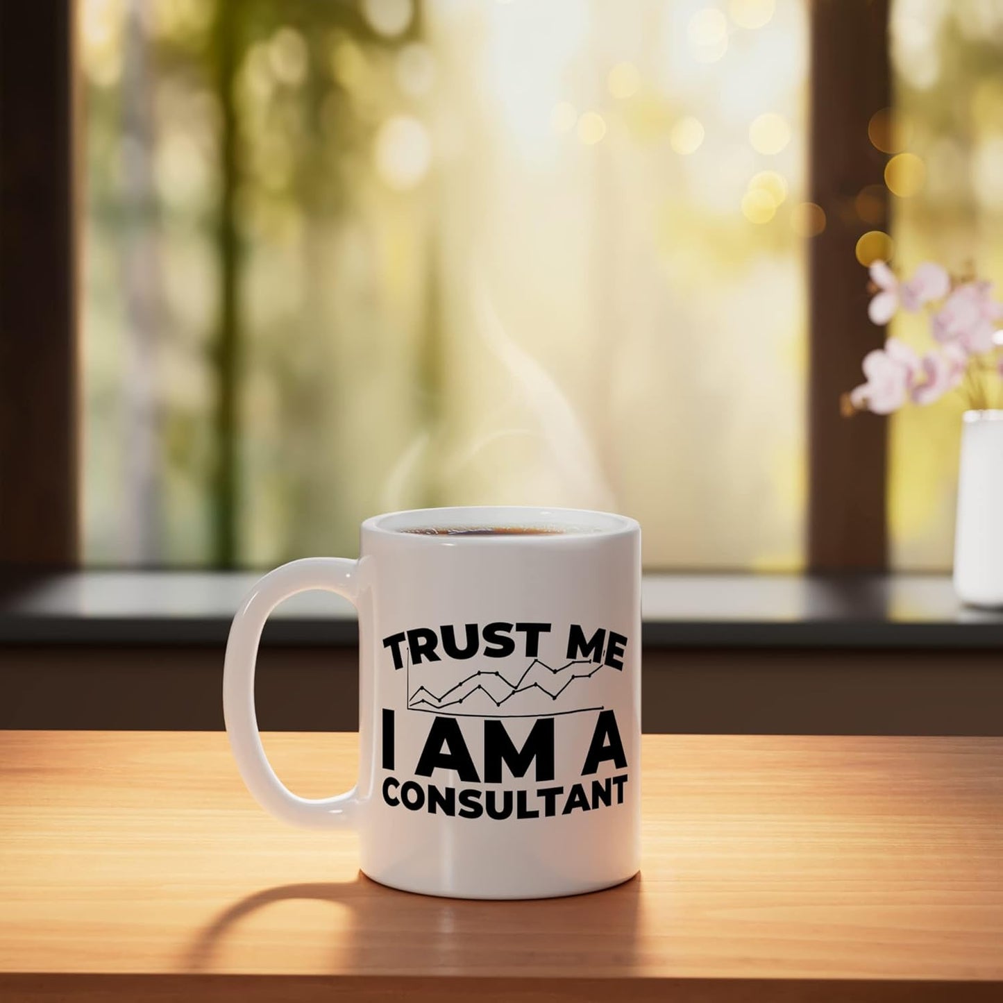 Taza Cerámica para Asesoría Empresarial Blanca