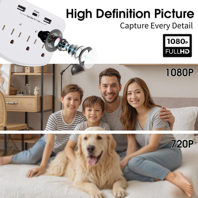 Cámara HD 1080p WiFi para seguridad en hogar