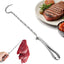 Aleta acero inox con gancho para carne BBQF