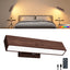 Aplique pared madera batería 5200 mAh RGB 3 temperaturas