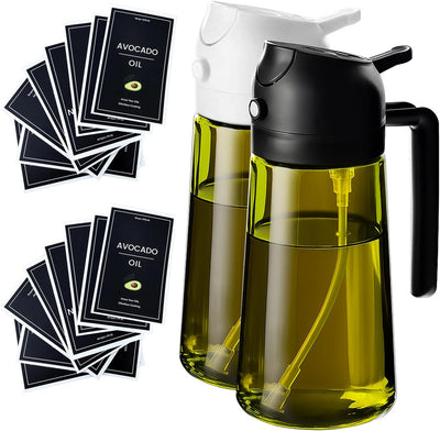 Spray Aceite 2en1 Vidrio 470ml para Cocina y Air Fryer