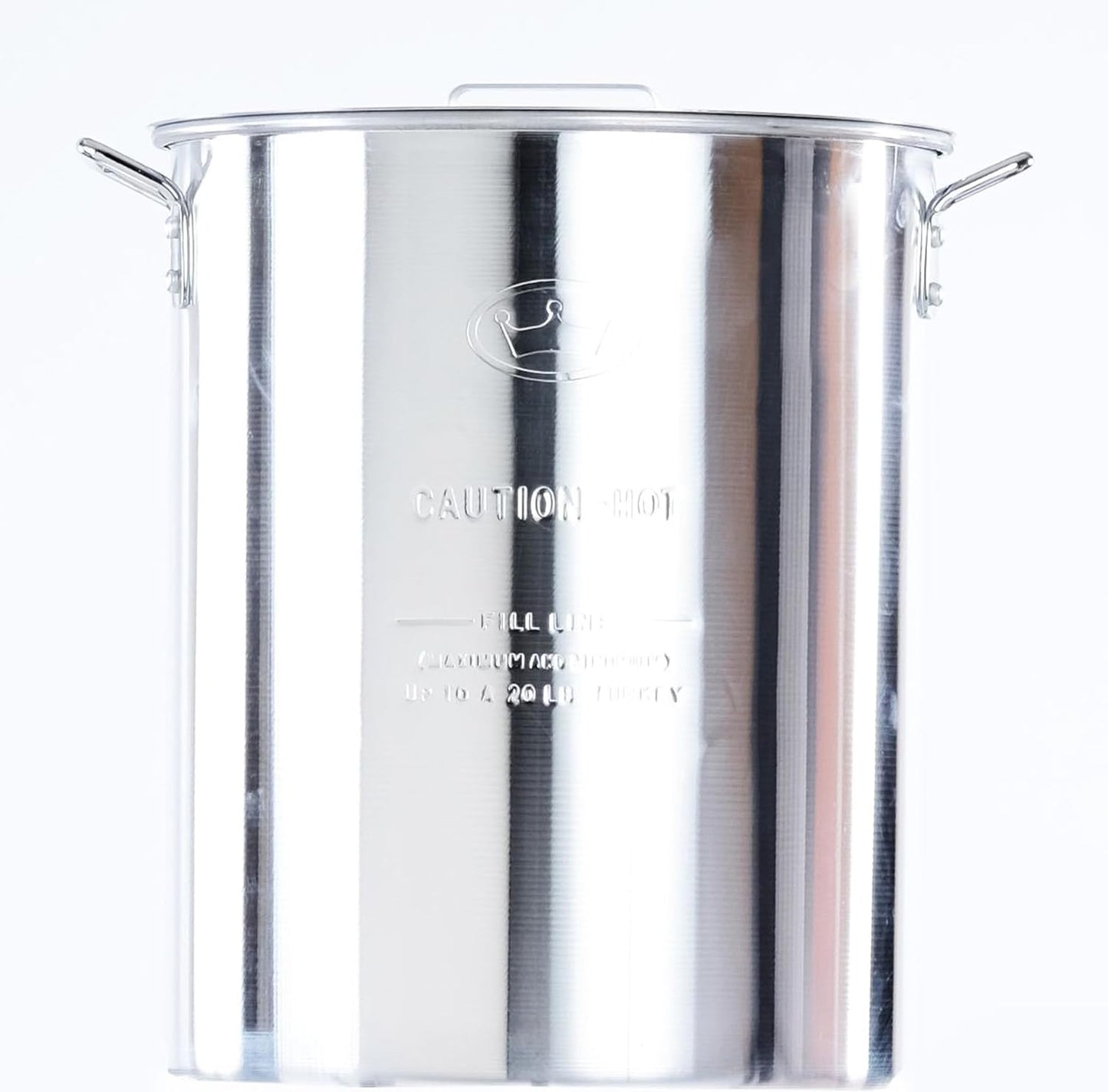 Olla Aluminio 30qt Con Tapa Estante Gancho