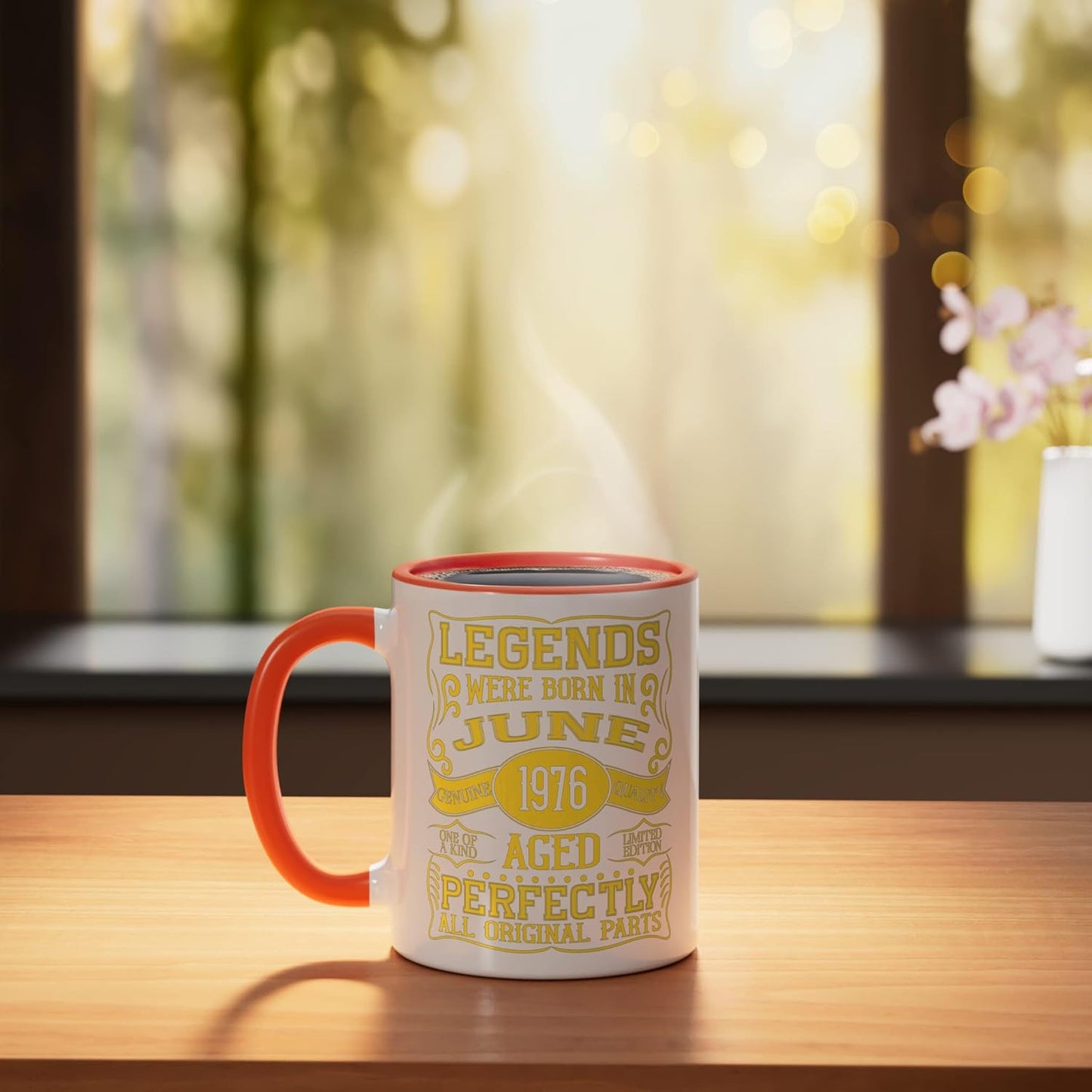 Taza Cerámica Cumpleaños 50º Nacida Junio 1976