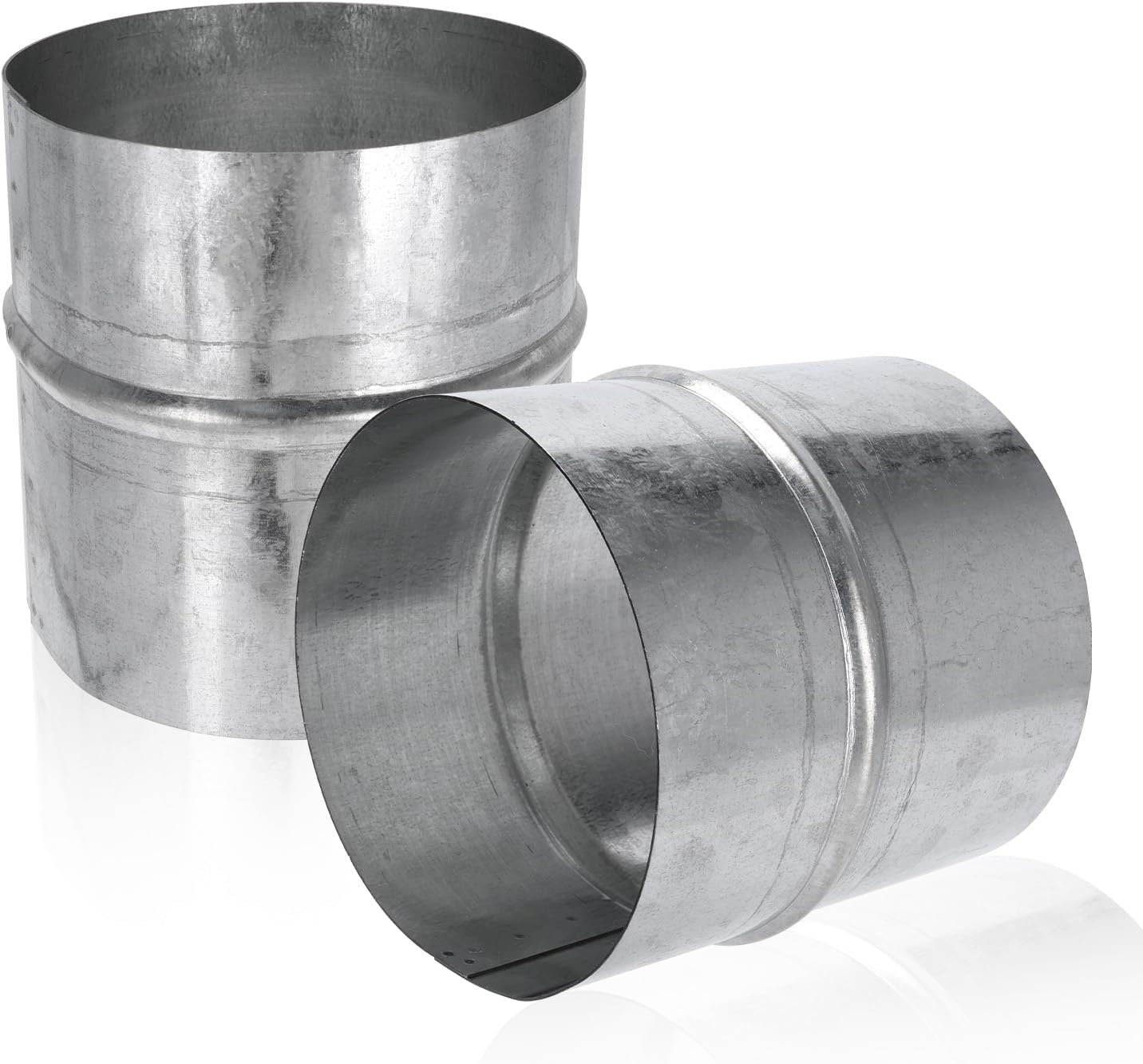 Conector ventilación acero galvanizado 4pulg paq 2