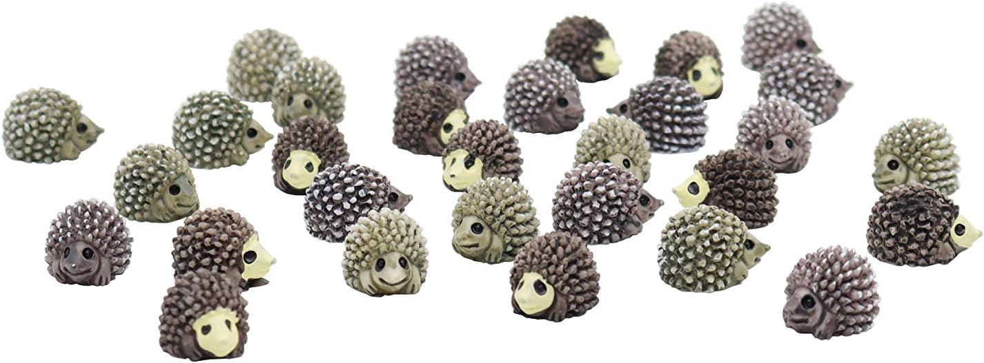 30 Figuras Erizo Decoración Jardín Miniatura