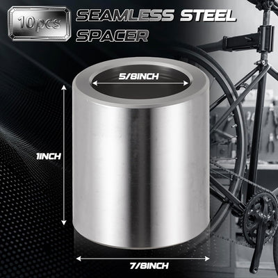 Espaciadores acero inox 7/8x5/8x1 pulg redondos