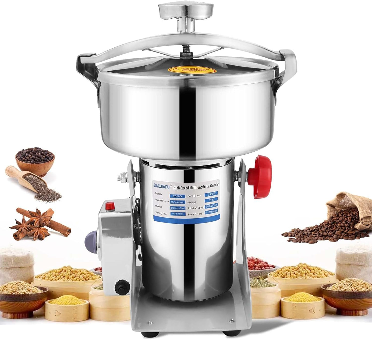 Molino grano eléctrico 70oz