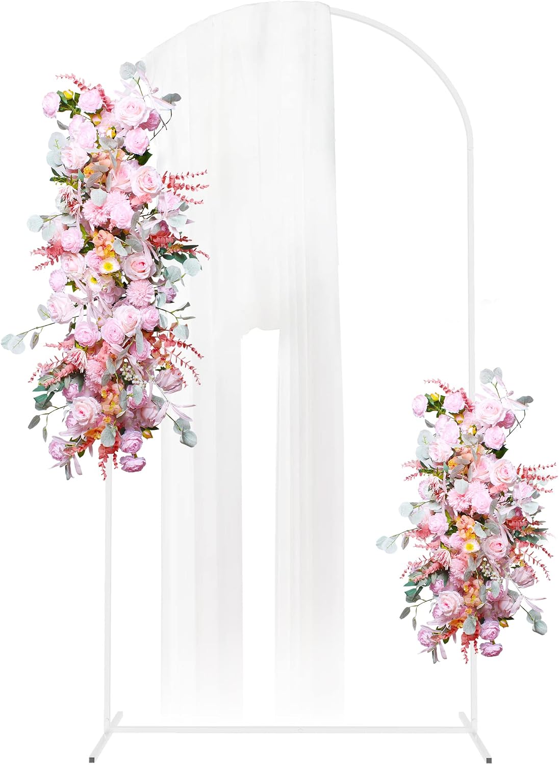 Soporte arco metal 7.2ft blanco para boda cumpleaños