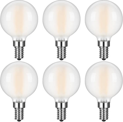 Bombilla LED E12 regulable 4 W cálida para colgantes y ventiladores