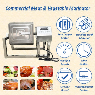Marinador eléctrico carne y verduras con bomba vacío 110V