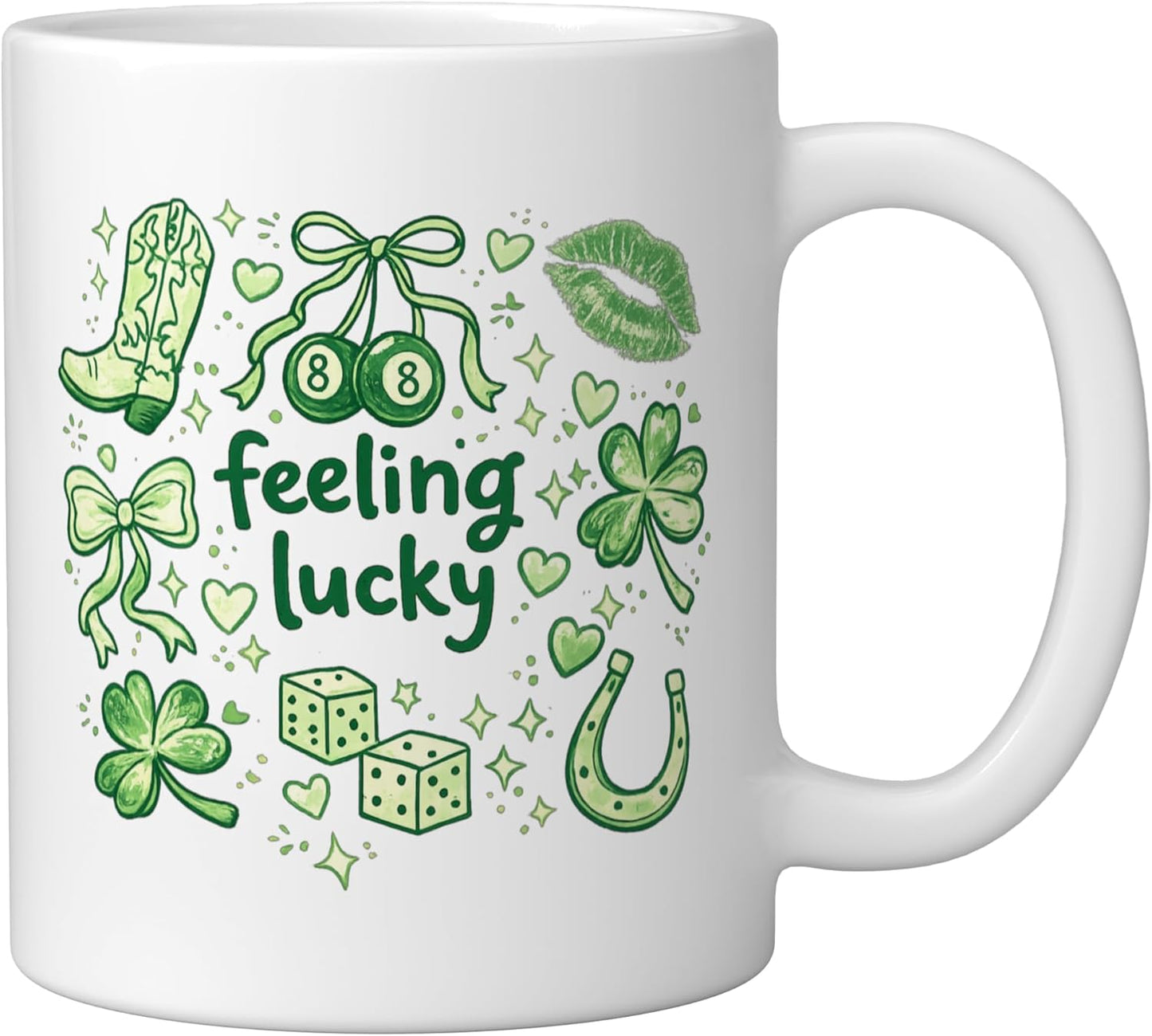Taza cerámica Feelin' Lucky para San Patricio con estilo