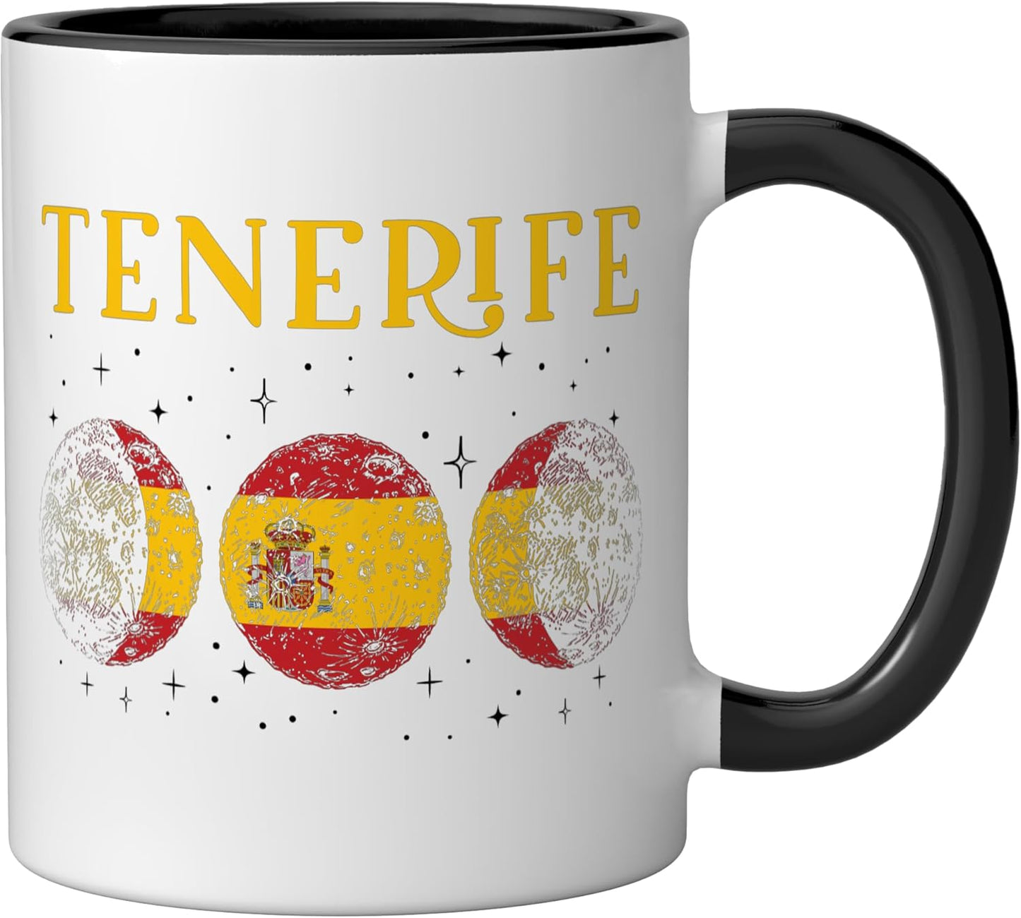 Taza cerámica bandera de España Tenerife regalo vacaciones