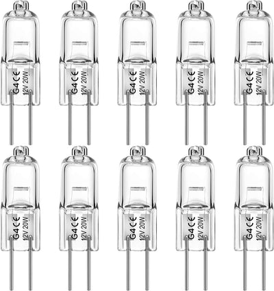 Bombilla G4 halógena 12V 20W blanco cálido repuesto luz disco
