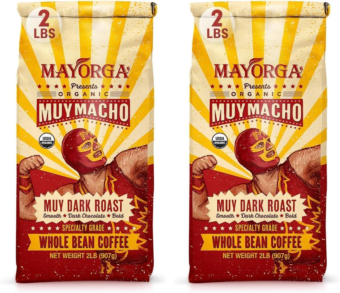 Café tostado oscuro intenso bolsa 2 libras grano arábica 100%