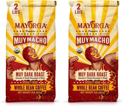 Café tostado oscuro intenso bolsa 2 libras grano arábica 100%