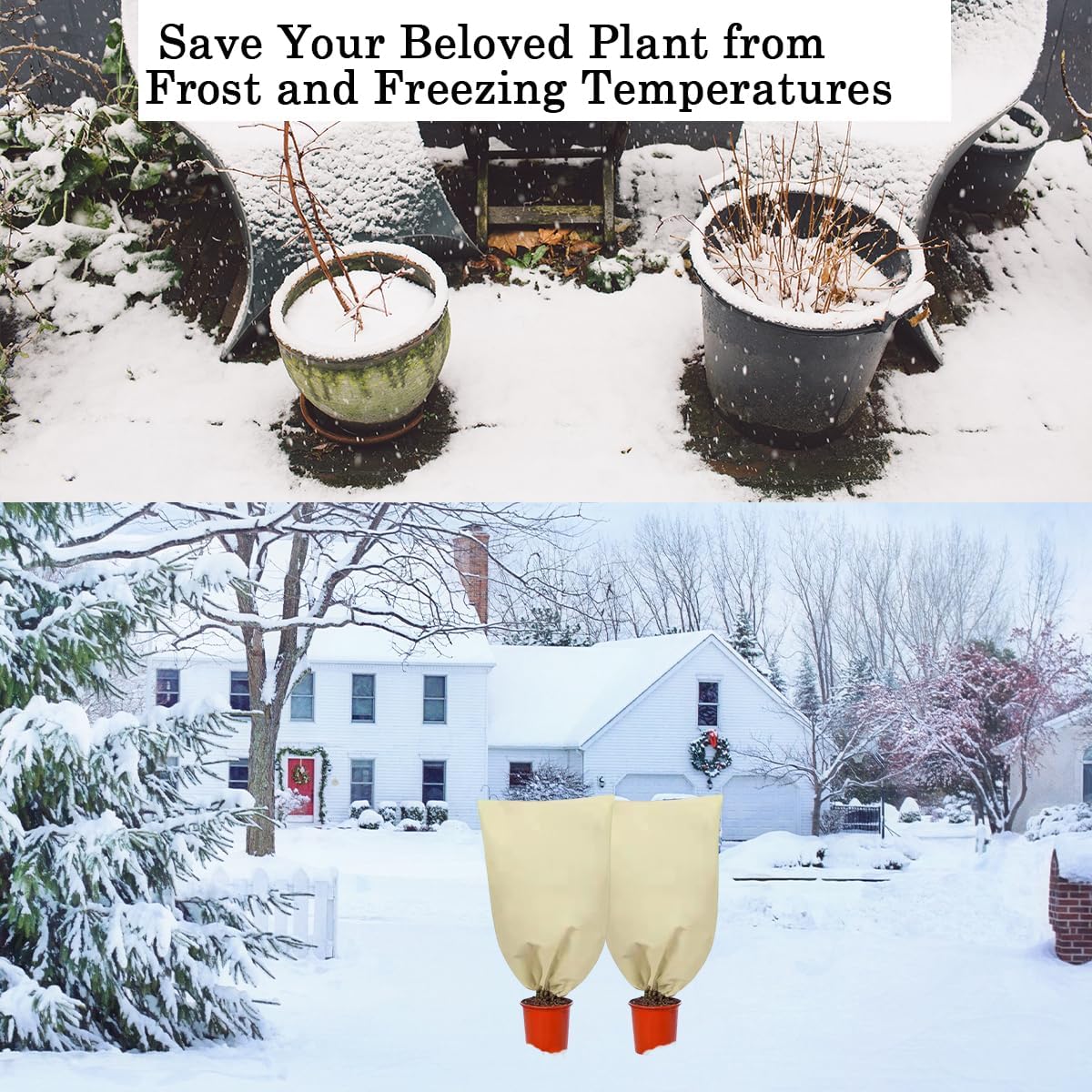 Cubiertas invierno plantas 31.5x47.2pulg set 3 2.4oz/yd²