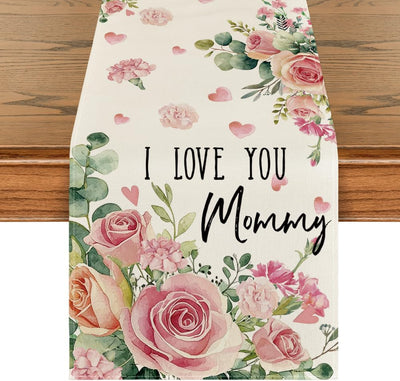 Camino de mesa Artoid Mode diseño floral primaveral para día de la madre