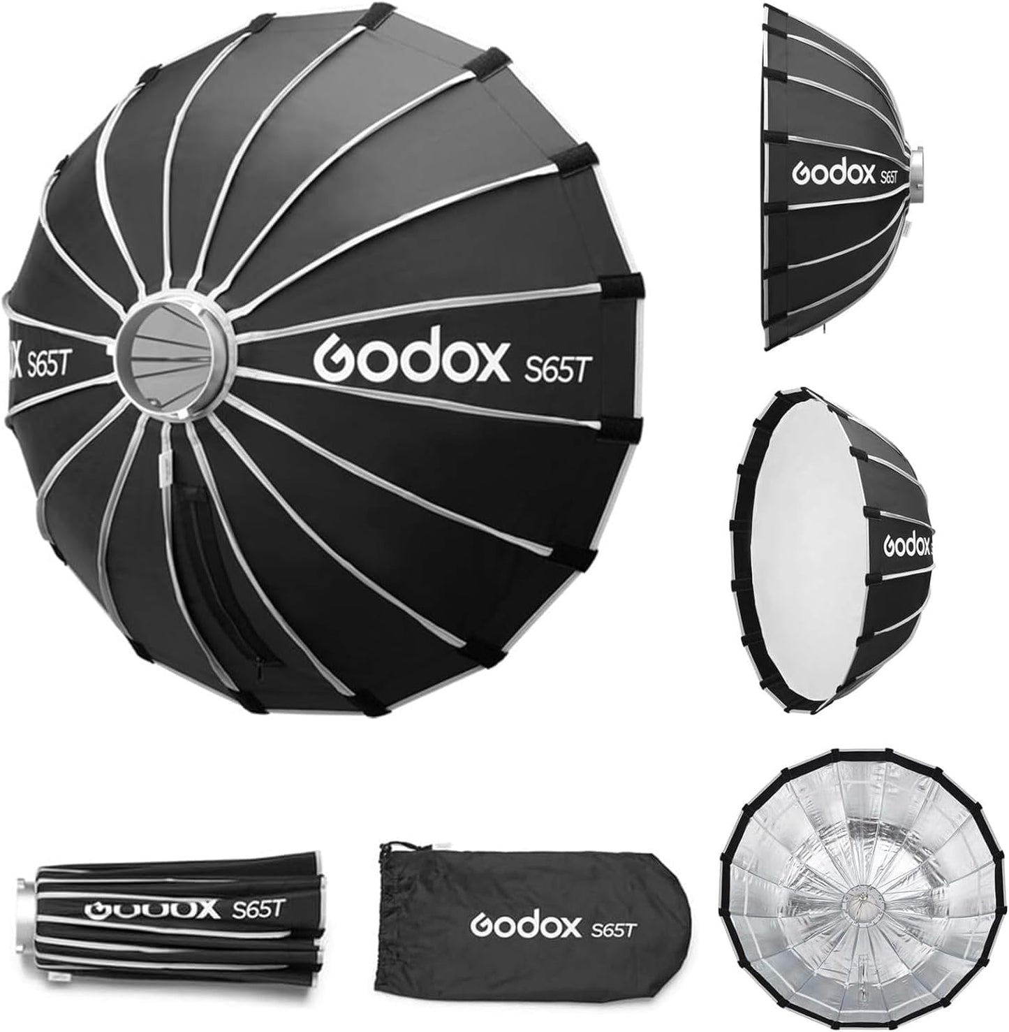 Softbox 65cm Bowens 1s rápida para luz estudio