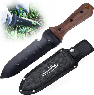 Cuchillo jardín acero inox 7pulg mango madera