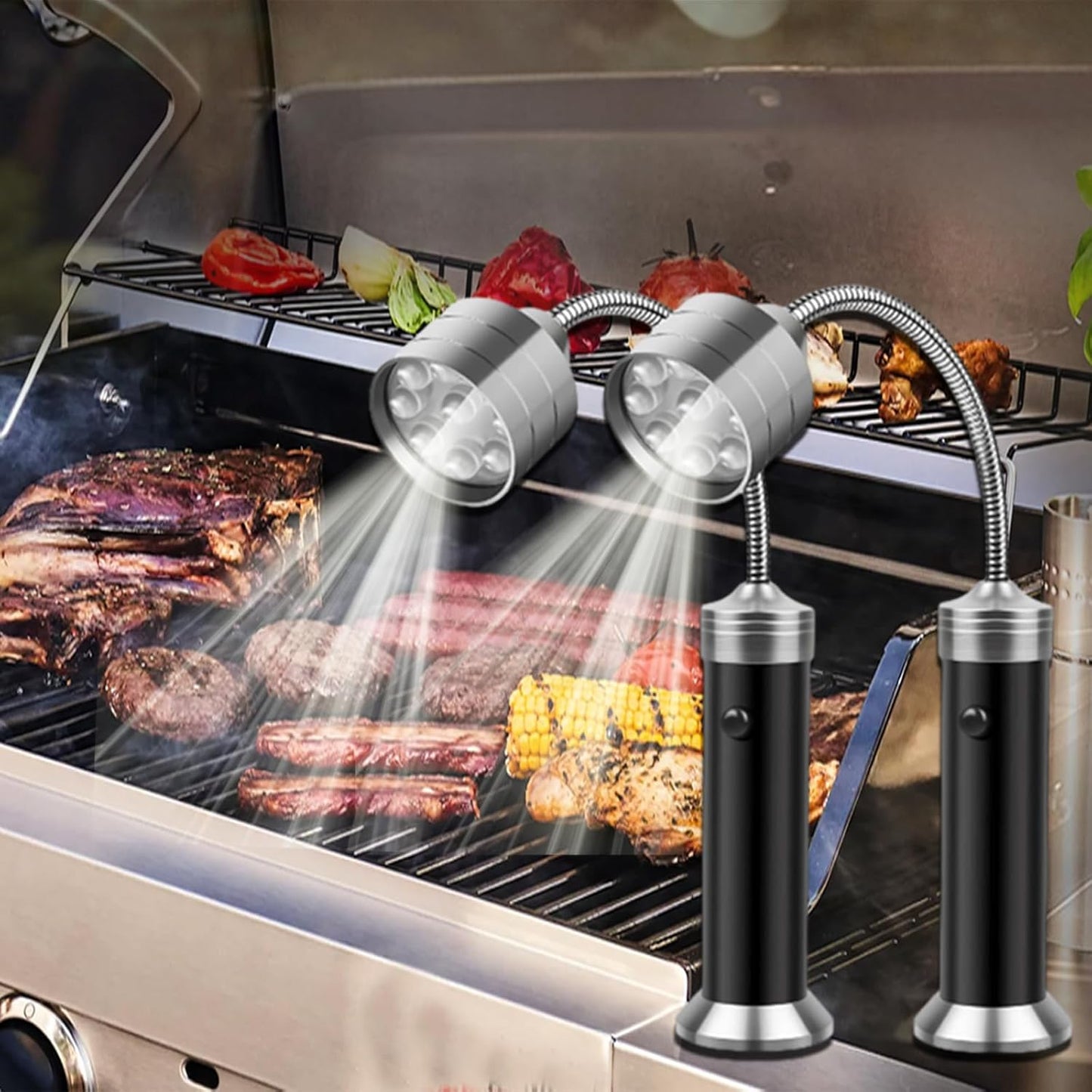 Luces magnéticas para parrilla al aire libre