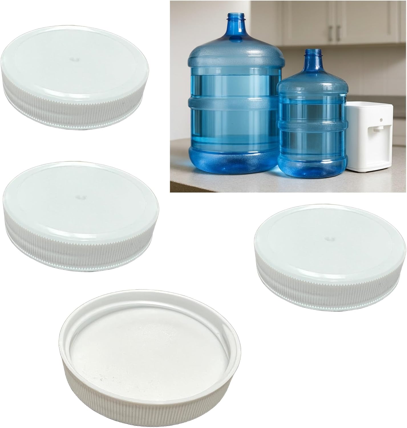Tapas reutilizables jarra 1.81pulg espuma para 3-5gal comp Bluewave