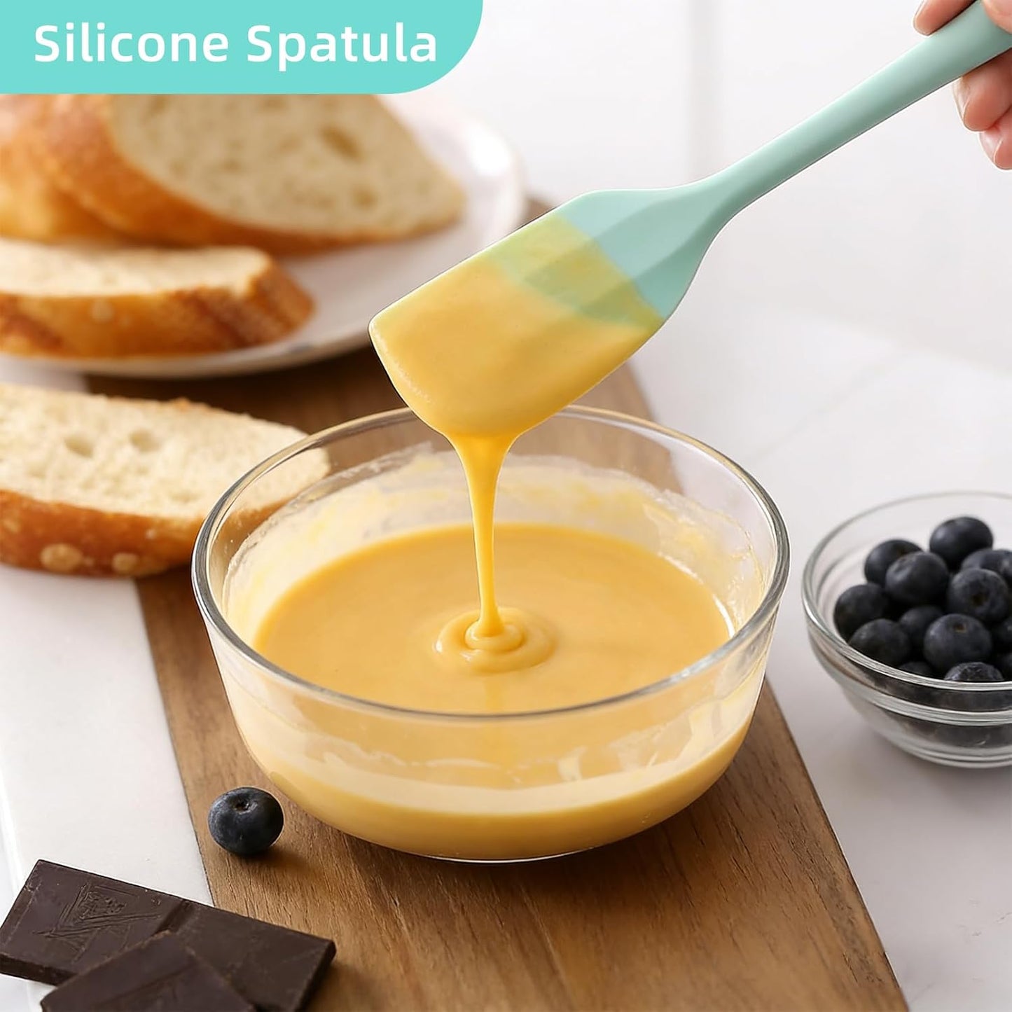 3 Pzas Espátulas Silicona Resistentes Calor Cocina Hornear