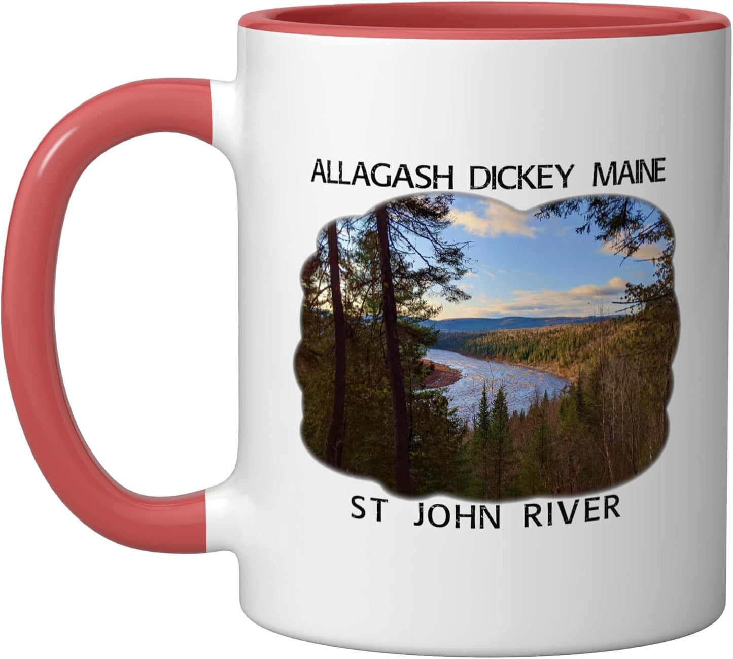 Taza Cerámica Dickey Rapids Roja/Blanca