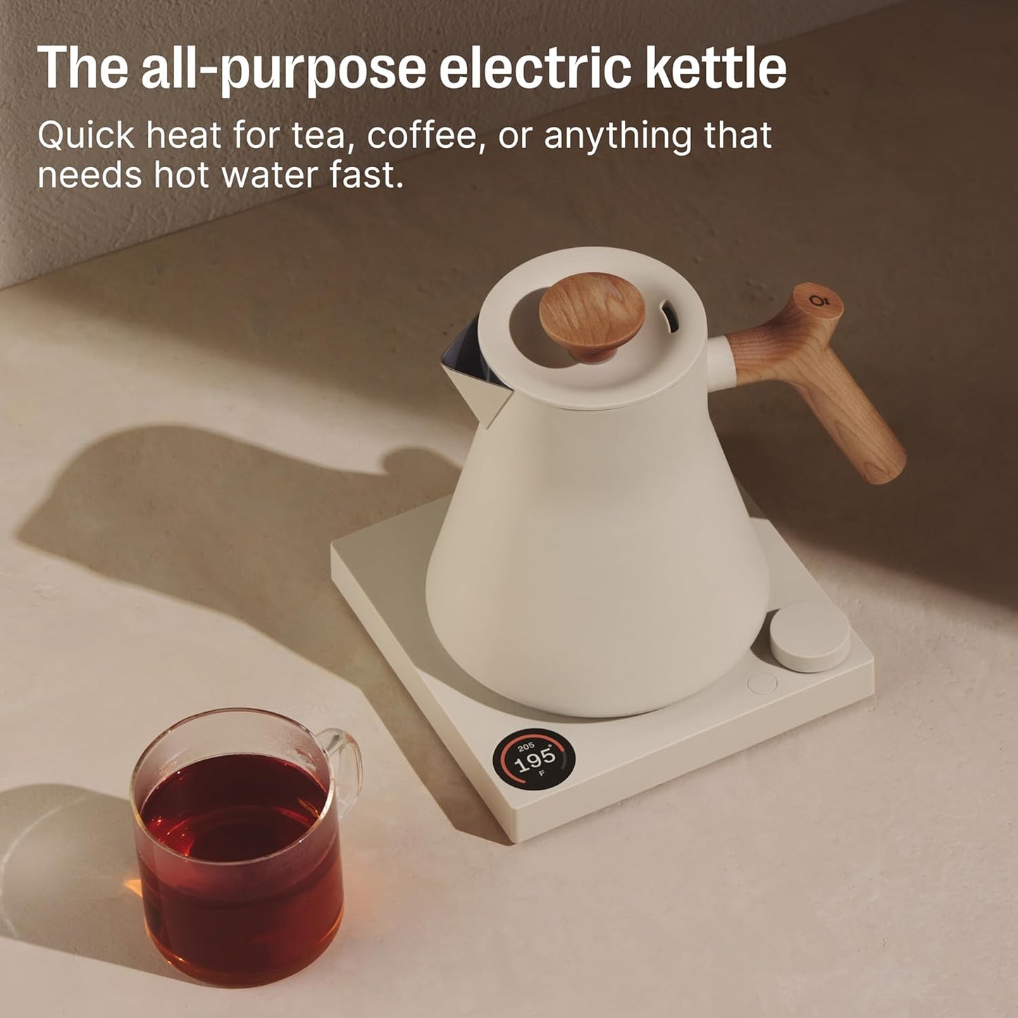 Hervidor eléctrico té Fellow Corvo EKG Pro control temperatura