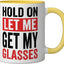 Taza Cerámica para Gafas Amarillo/Blanco