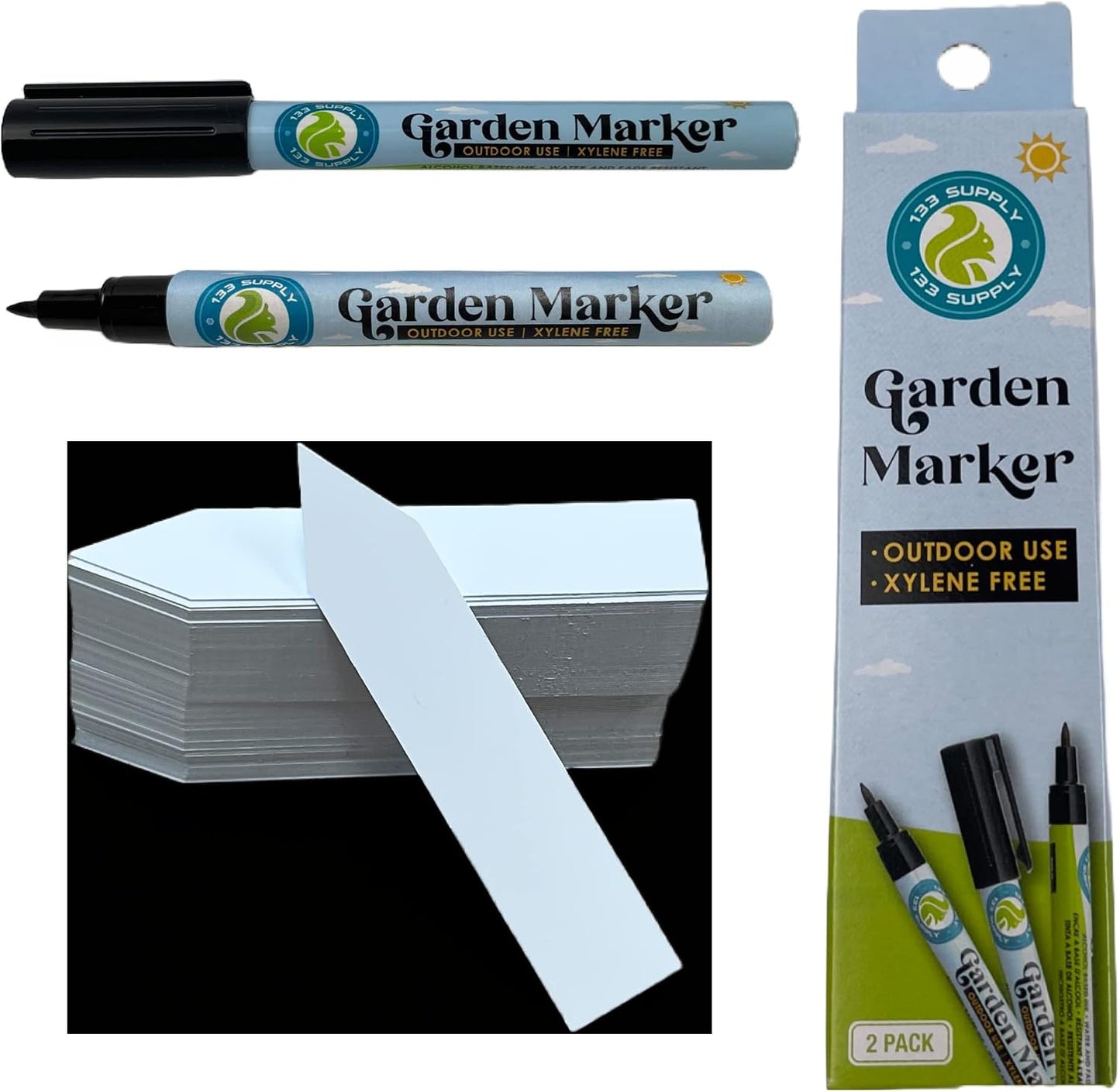 100 Pzas Etiquetas Plástico 4" Jardín Resistentes
