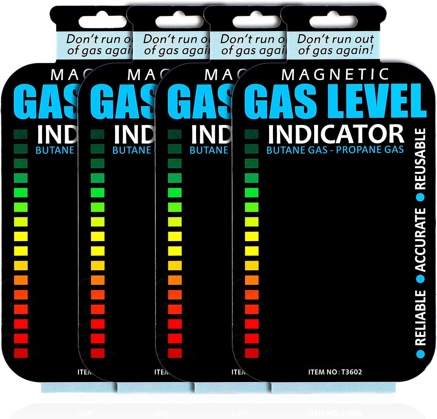Indicador nivel gas reutilizable adhesivo para camping y hogar