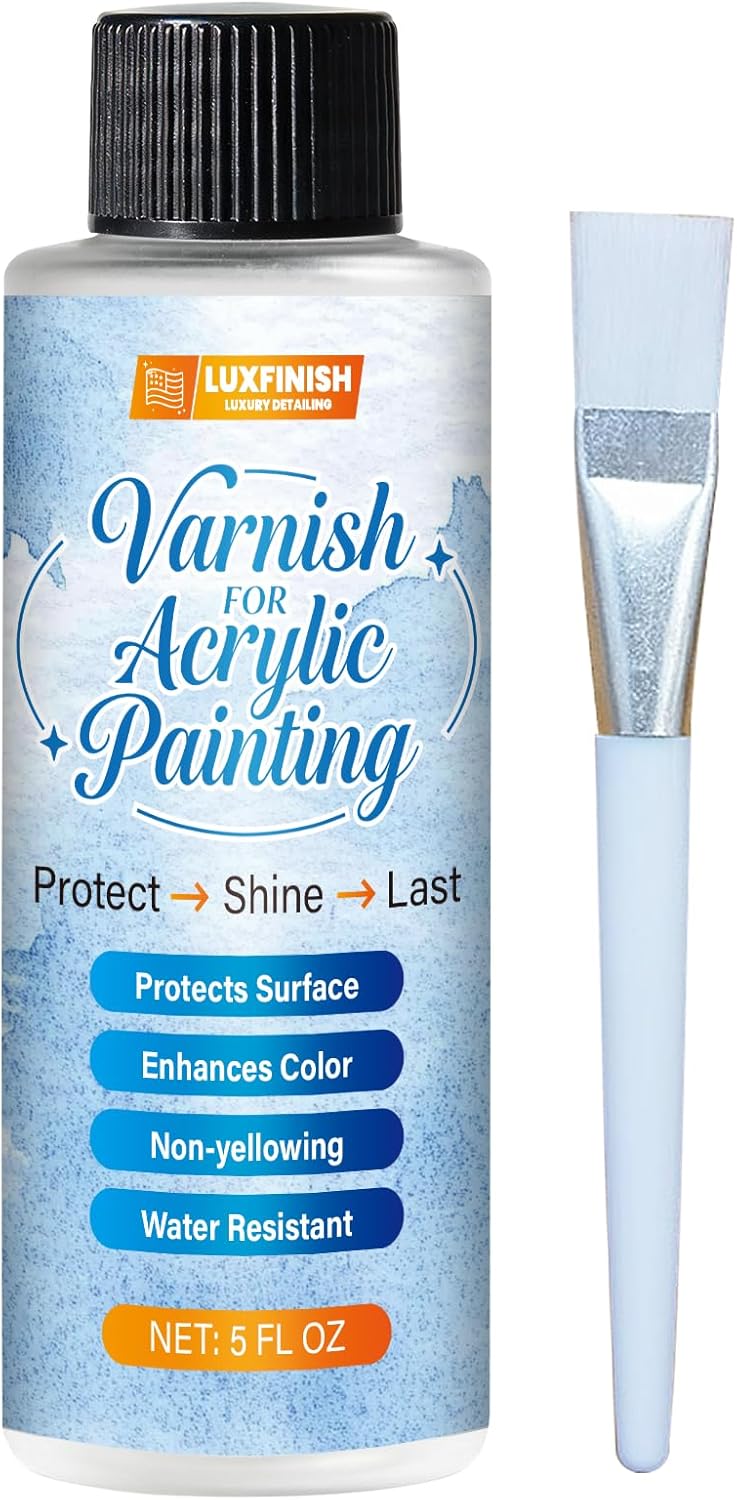 Barniz acrílico alto brillo no amarillea resistente UV